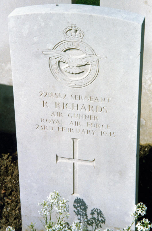 Sgt Ralph Richards<br /><br /><br />died on active duty - February 23rd, 1945